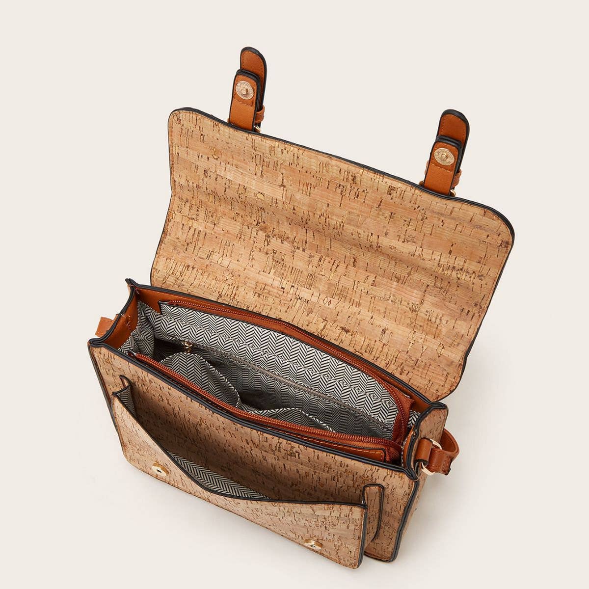 RETRO PRINT LARGE CAPACITY SHOULDER BAG_CWAB2643