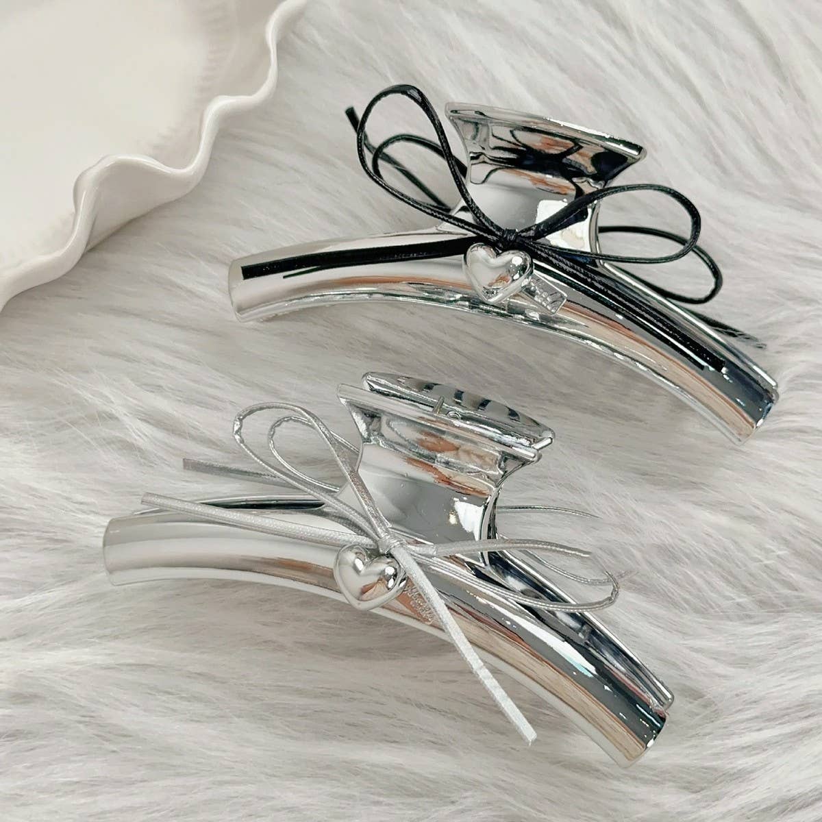 NICHE DESIGN BOW HEART PENDANT HAIRPIN_CWAHA2374