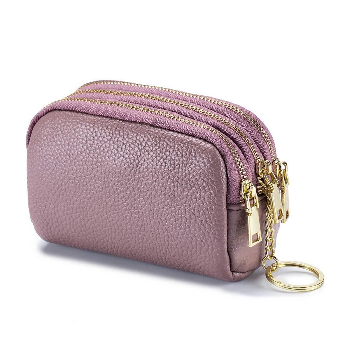 MULTIFUNCTIONAL HEADER COWHIDE MINI COIN PURSE_CWAB3893