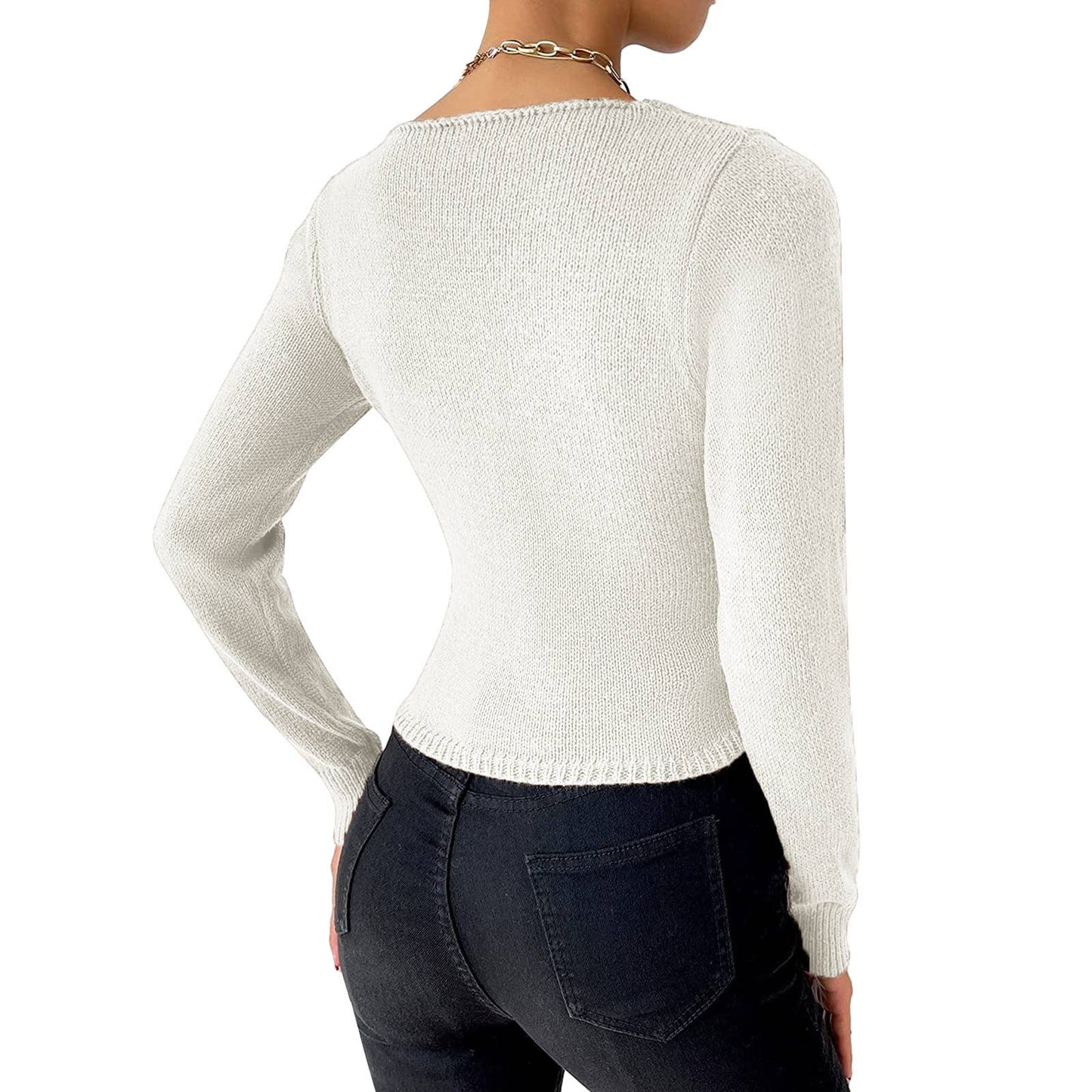 CWOCAL2206_COMFORTABLE SEXY WOOL KNITTED LONG SLEEVE SWEATER