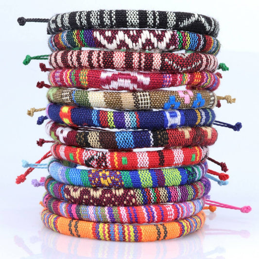 BOHEMIAN ETHNIC STYLE COLORFUL HANDWOVEN BRACELET_CWMM0538