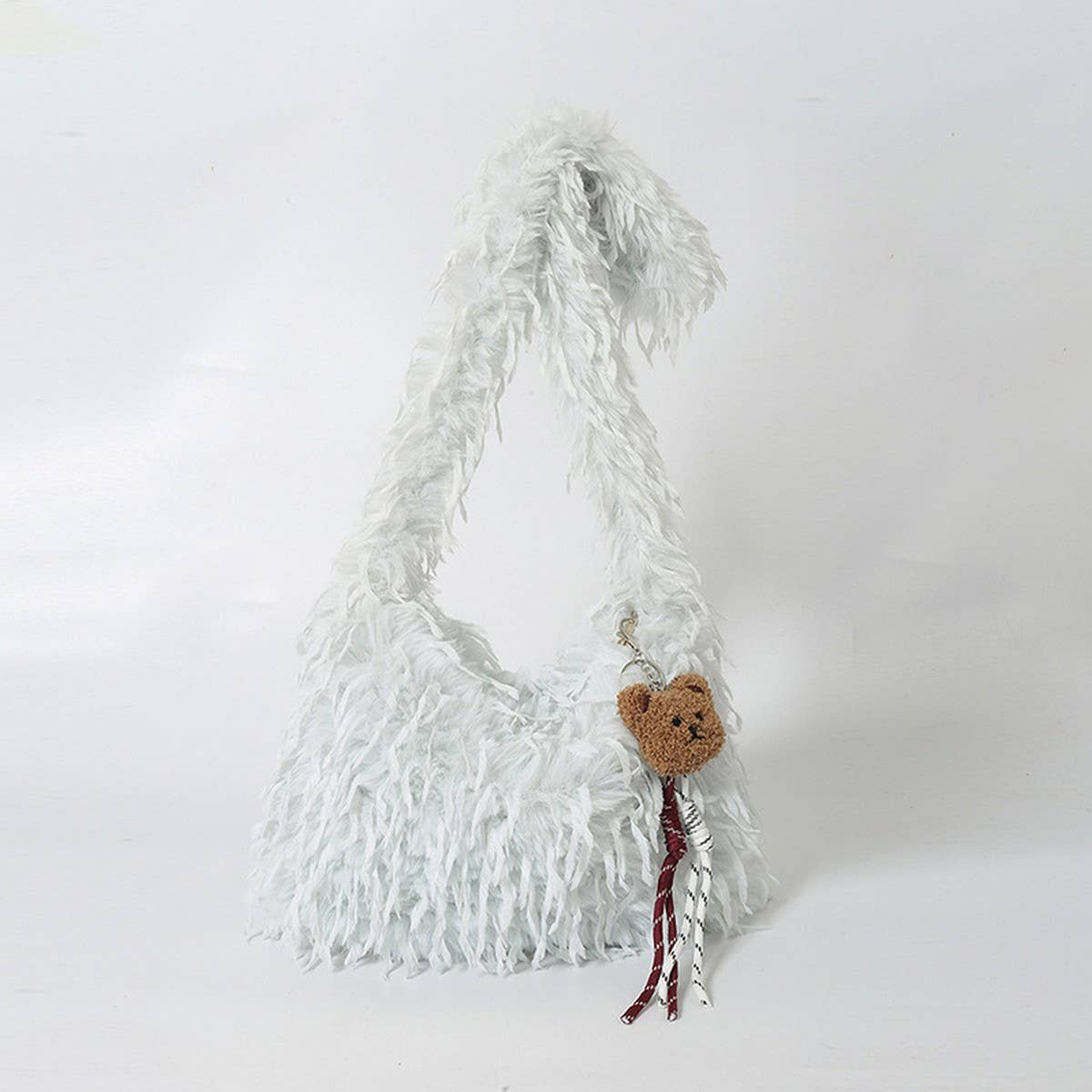 Plush Fur Tote Bag Women Large Fluffy Handbag_CUAB00573