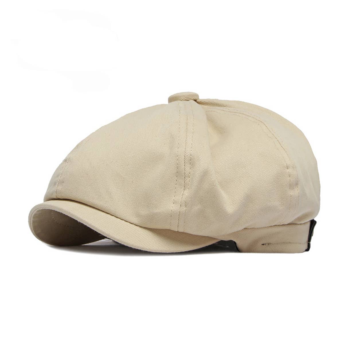 SIMPLE ADJUSTABLE BRITISH FLAT CAP_CWAH1908