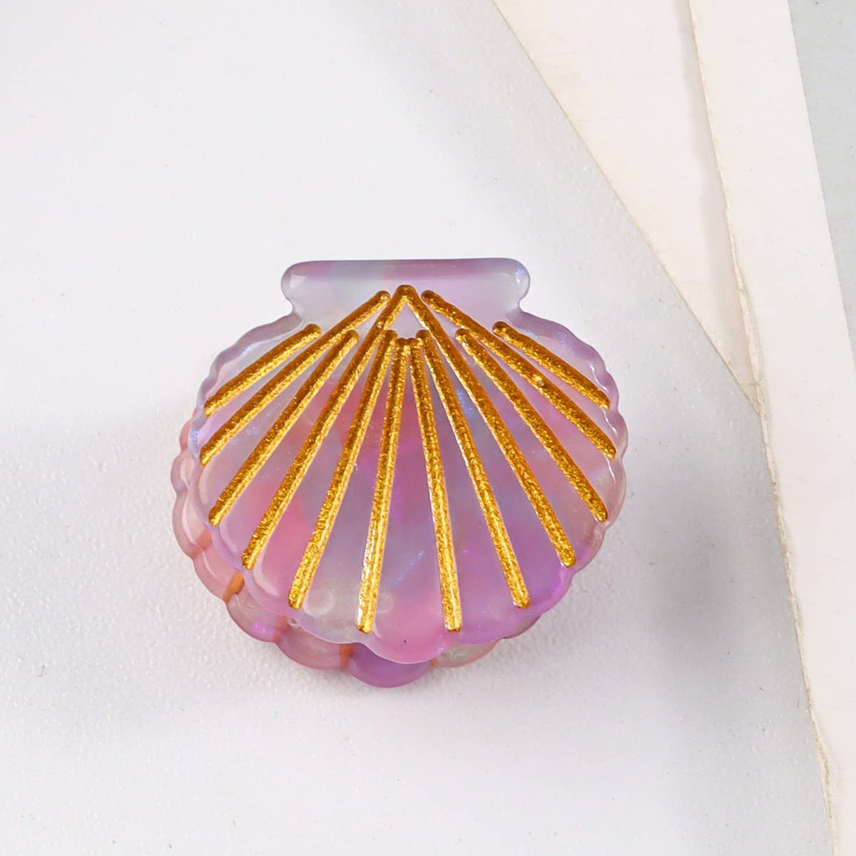 CWAHA1425_SHELL SMALL HAIR CLAW CLIP