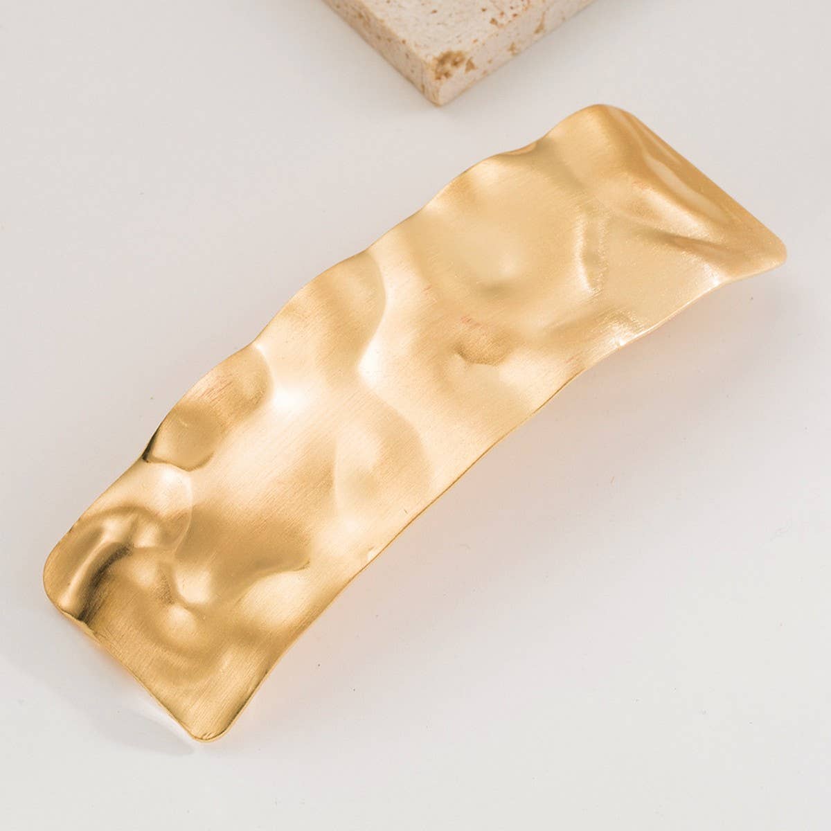 Brushed Metal Geometric Spring Hair Clip ??Chic_CWAHA6187