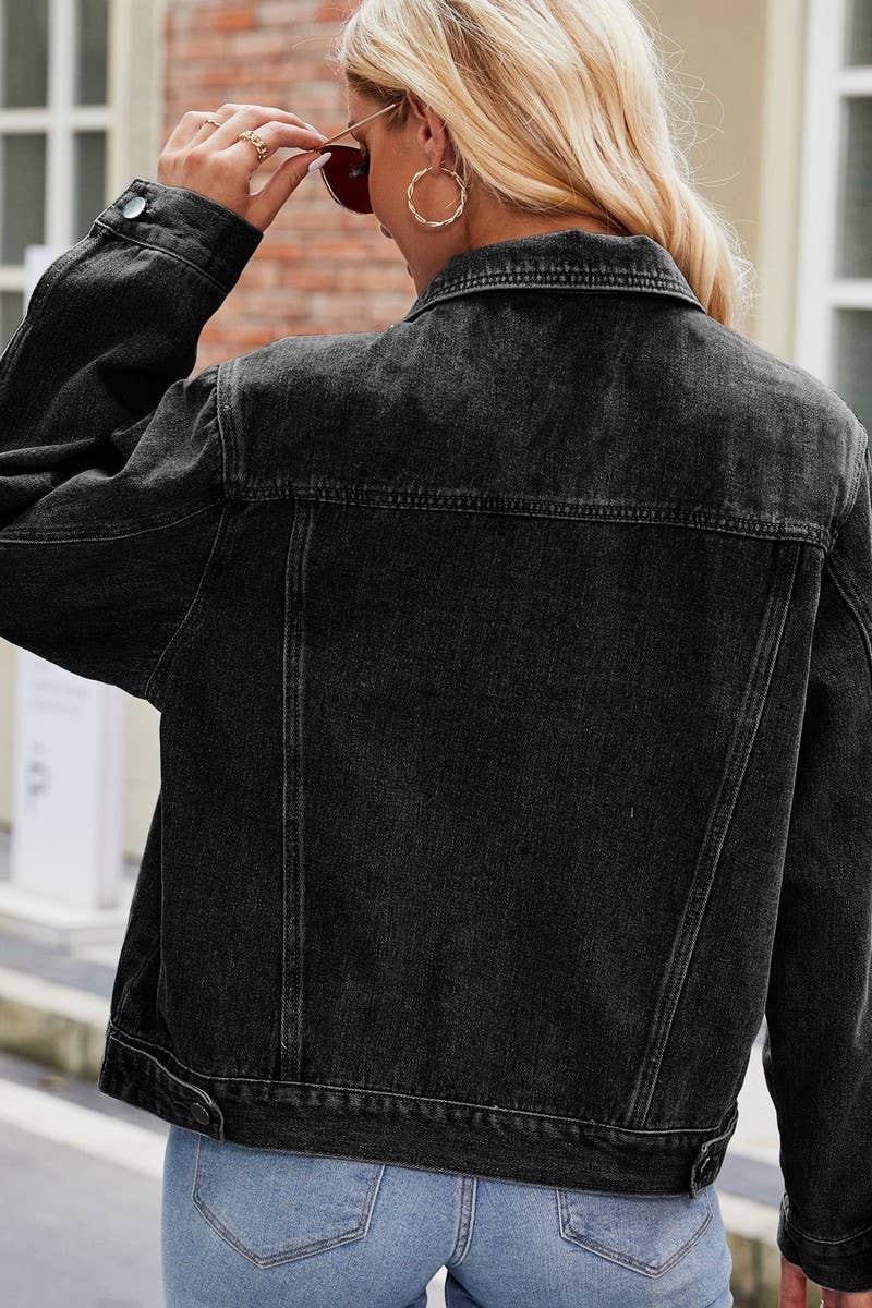 WOMEN WASHED SHORT DENIM JACKET_CWJJ0101