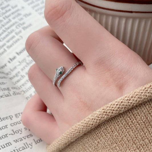 CWAJE4973_NICHE PERSONALITY DIAMOND COLD STYLE OPEN RING