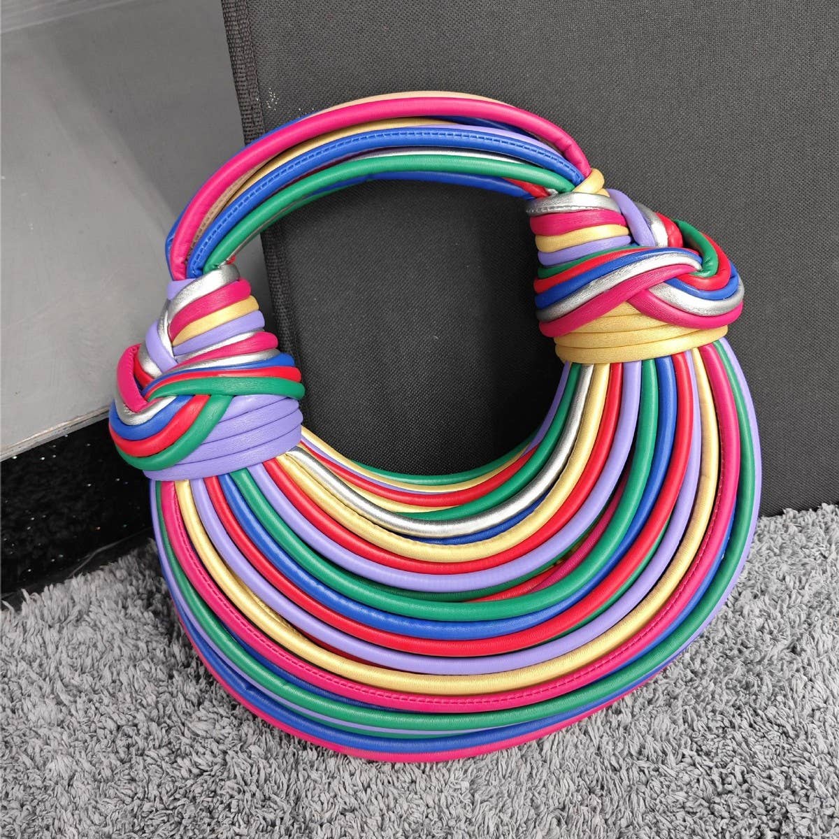 STYLISH BRAIDED DOUBLE KNOT BAG_CWAB1910