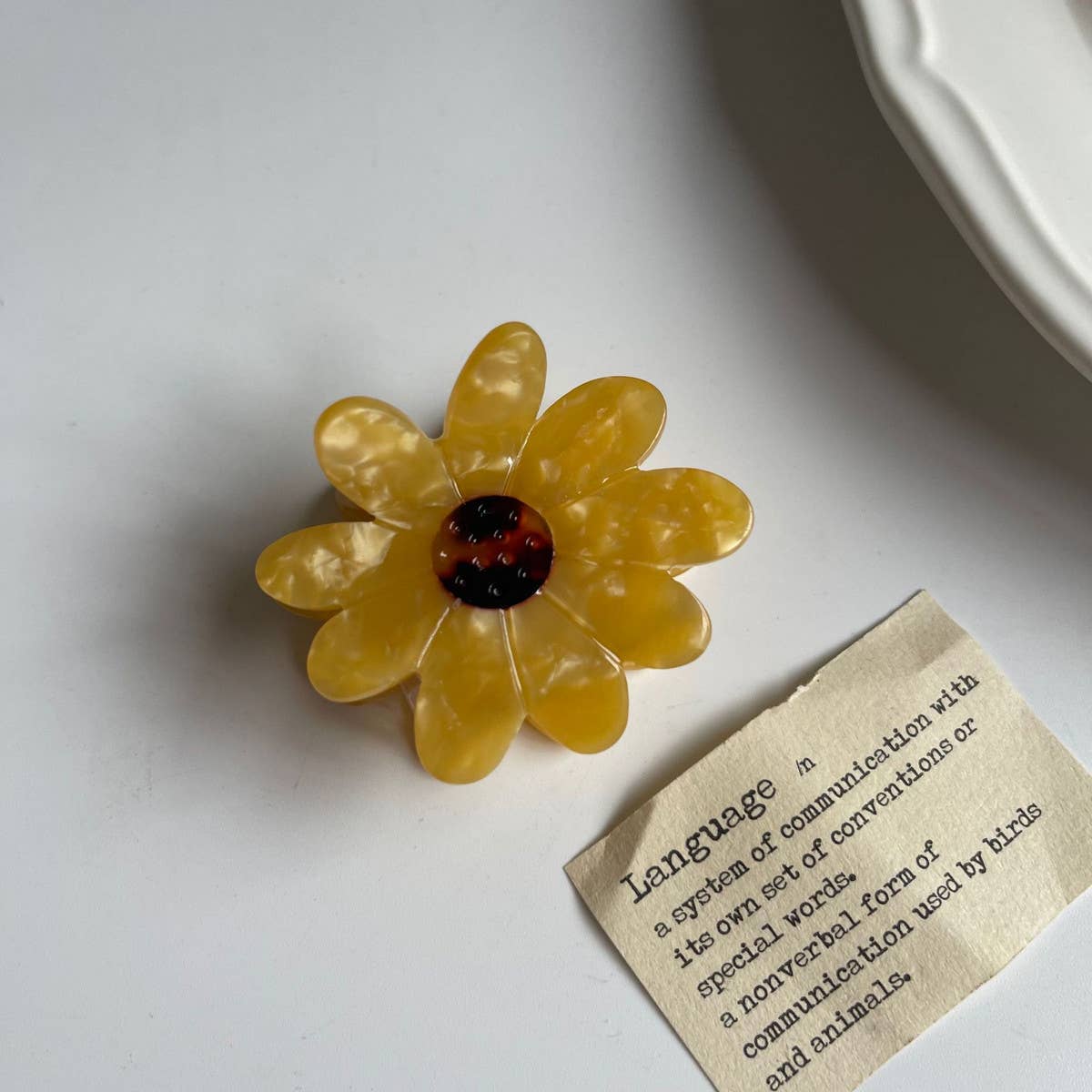 SIMPLE AND FRESH PALM BOUQUET HAIRPIN CLIP_CWAHA1327