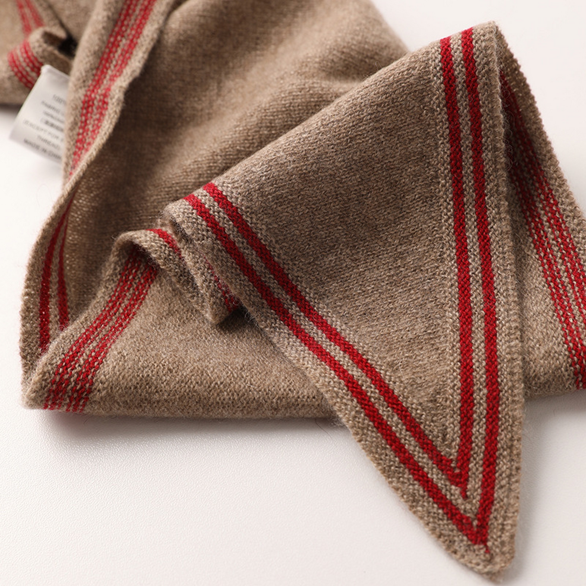 Lightweight Knit Wrap ? Soft Triangle Neck Scarf