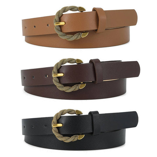 FASHION NEW SNAKE PATTERN PIN BUCKLE BELT_CWABE0354
