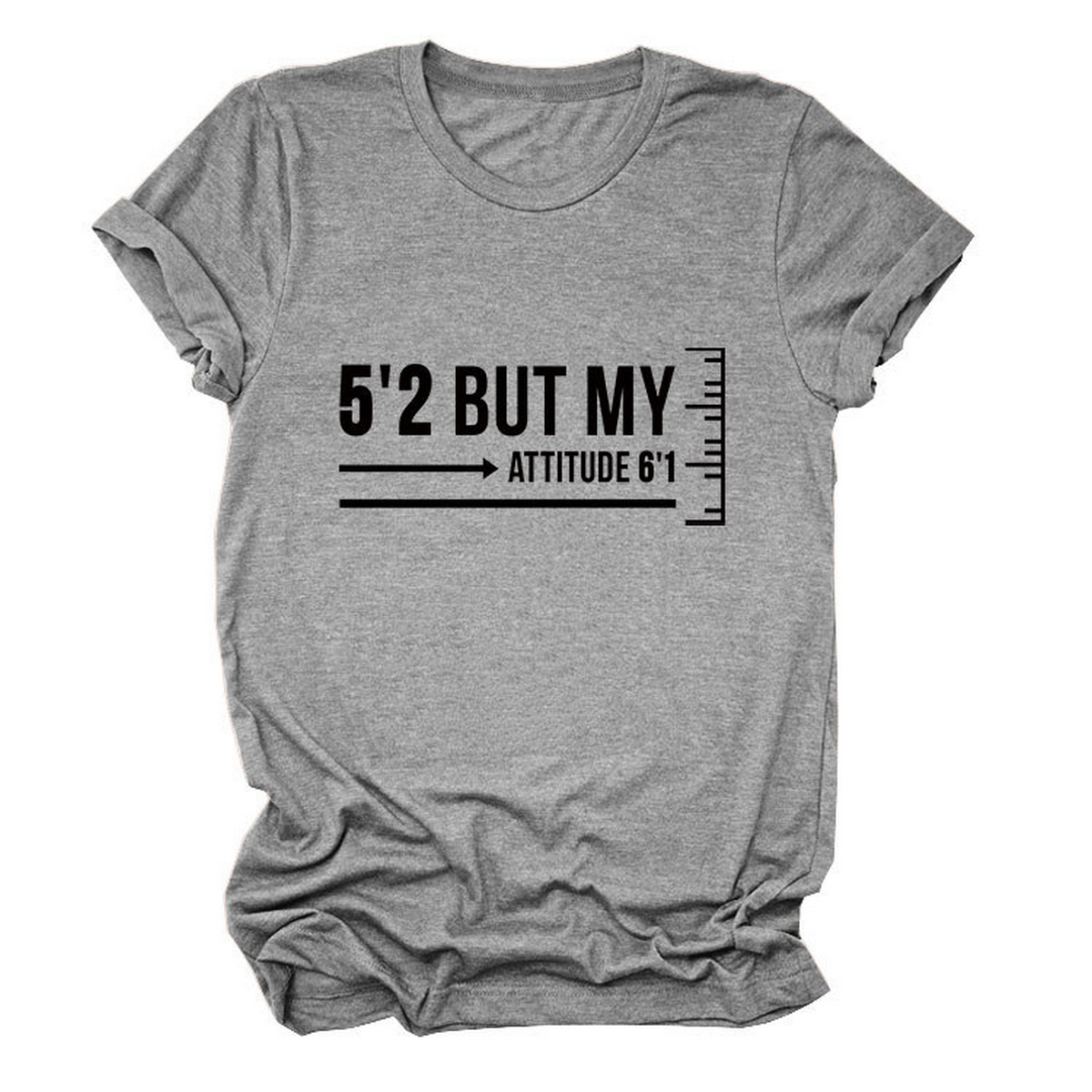 Trendy Graphic Tee Women Short Girl Energy