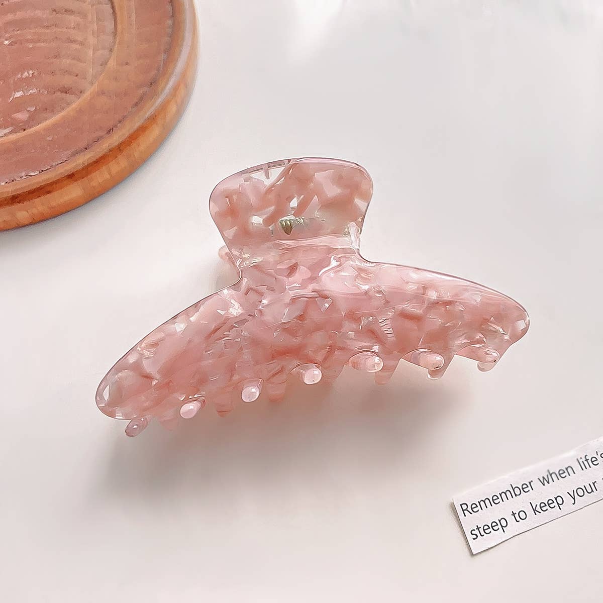 Acetic acid plate grip leopard print hair grip