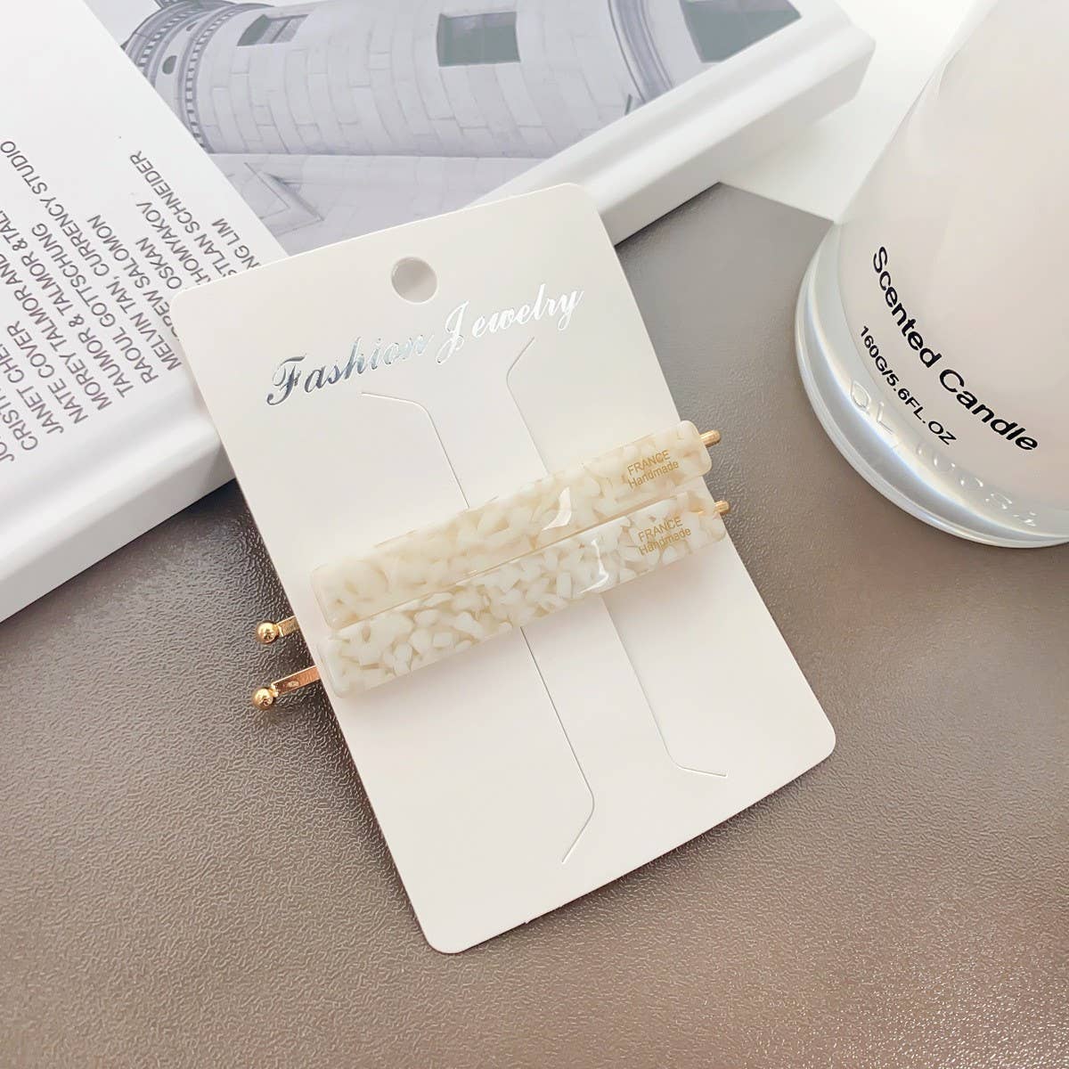 Acetate Side Bang Clip,French Minimalist Hair Pin_CWAHA2087