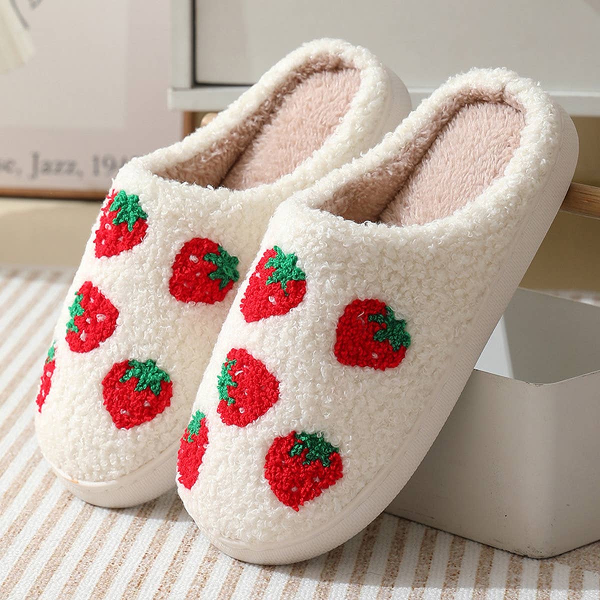 CUTE CARTOON FRUIT PREPPY SLIPPERS