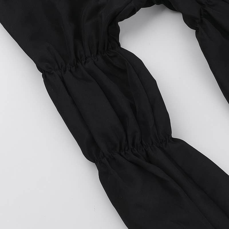 TEMPERAMENT CASUAL PLEATED SHIRT LONG SLEEVE