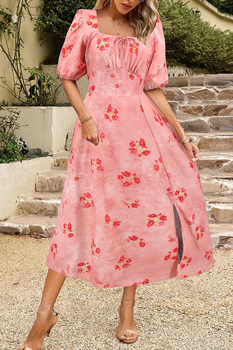 CWDMD6220_FLORAL LANTERN SLEEVE ELEGANT MAXI DRESS