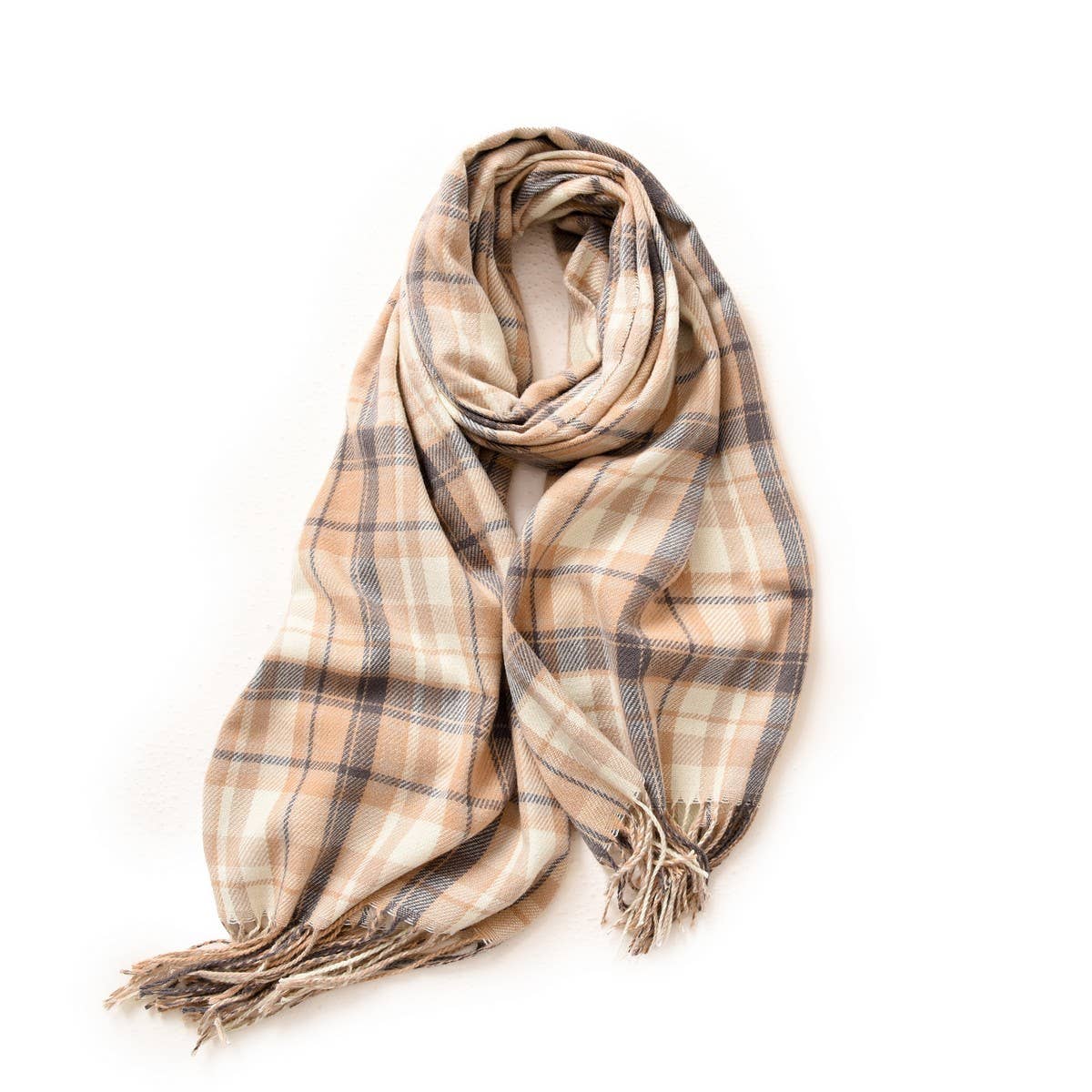 Plaid Winter Scarf Wrap ??Soft Street Style Shawl_CWASC1050