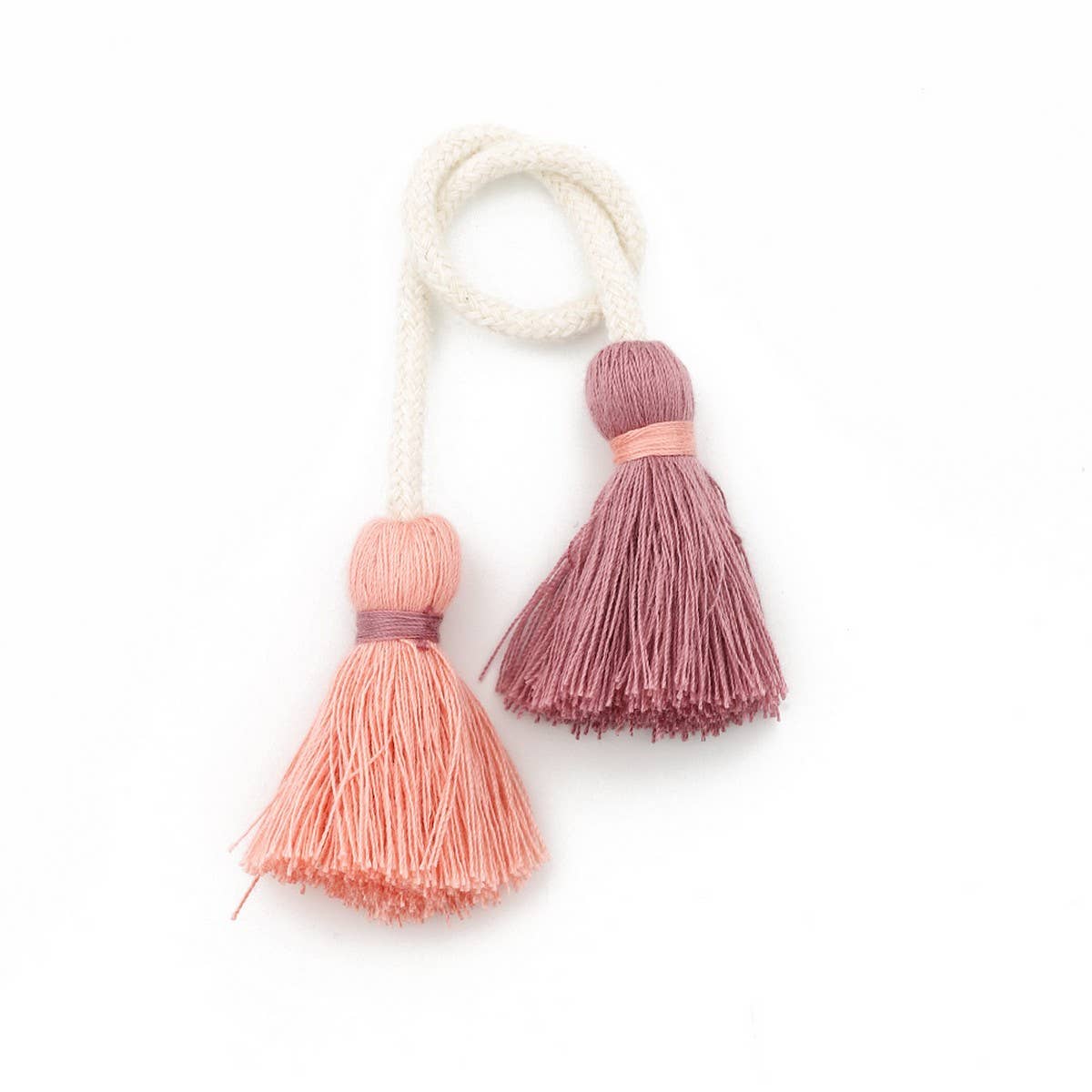 Double-Head Tassel Handmade Bag Charm Pendant_CWAB5069