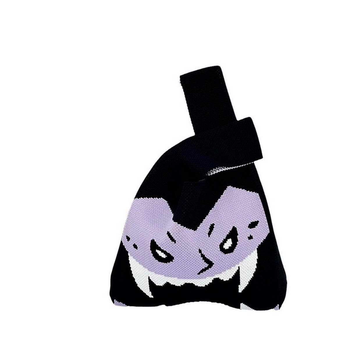 HALLOWEEN COLLECTION VINTAGE KNITTED TOTE BAG_CWAB3225