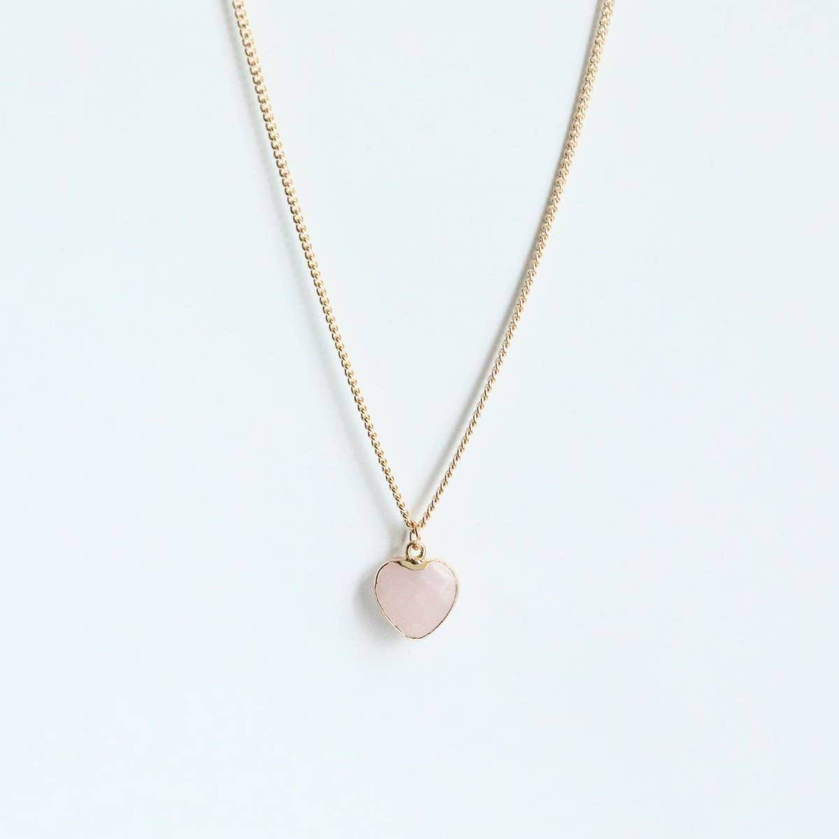 December Birthstone Heart Pendant Necklace