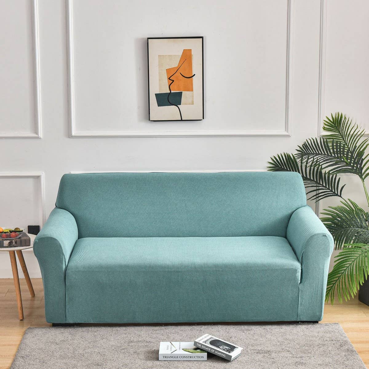 Waterproof Waffle Plush Sofa Cover, Full Wrap