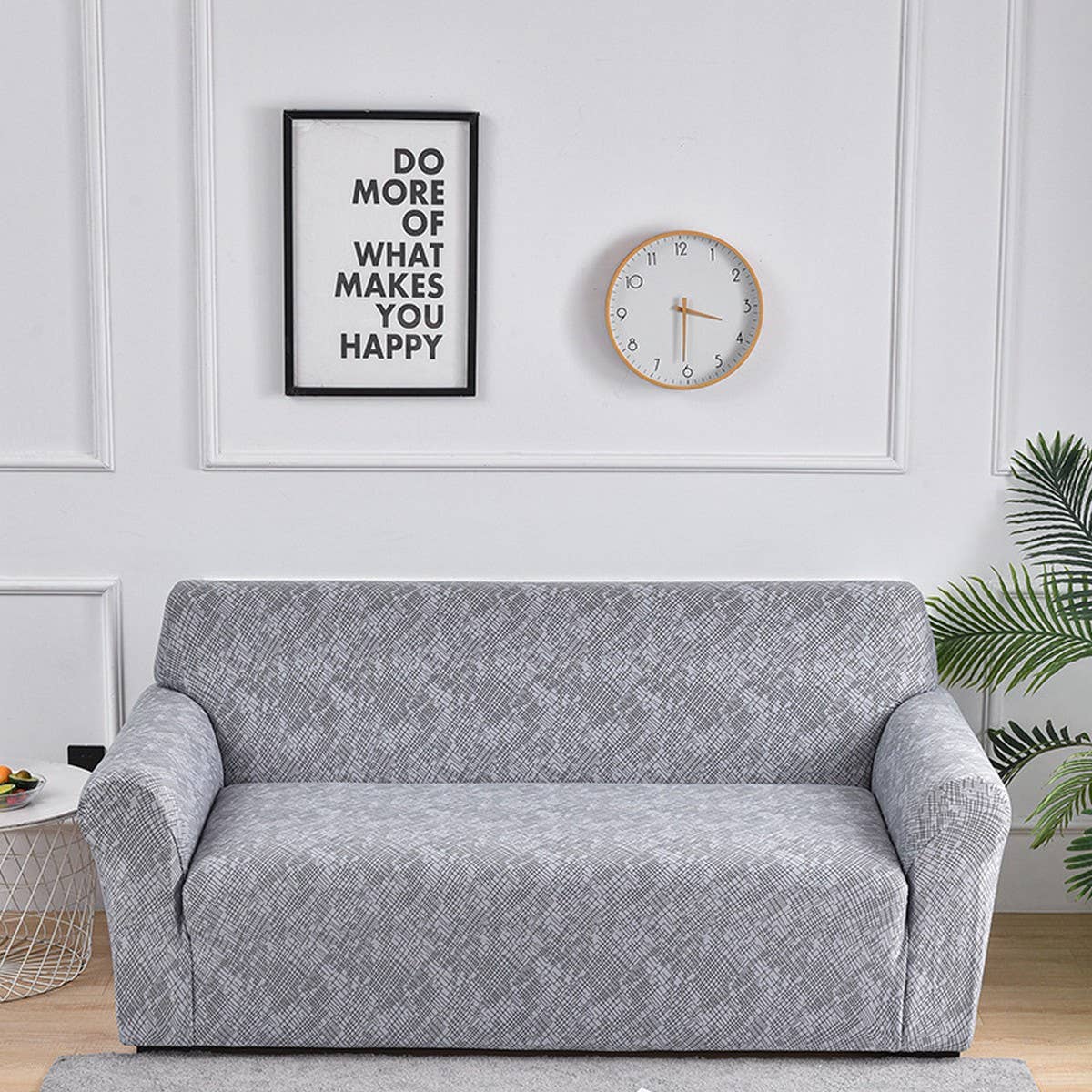 Printed Milk Silk Sofa Cover, Stretch & Full Fit_CWMM8325