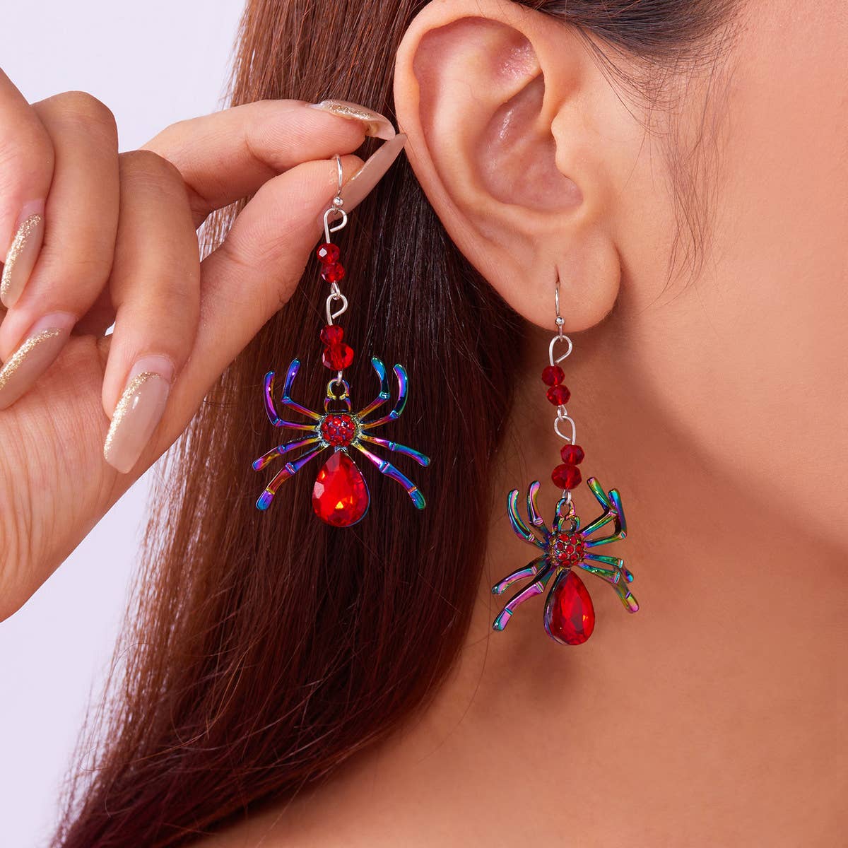 HALLOWEEN SPIDER CREATIVE EARRINGS