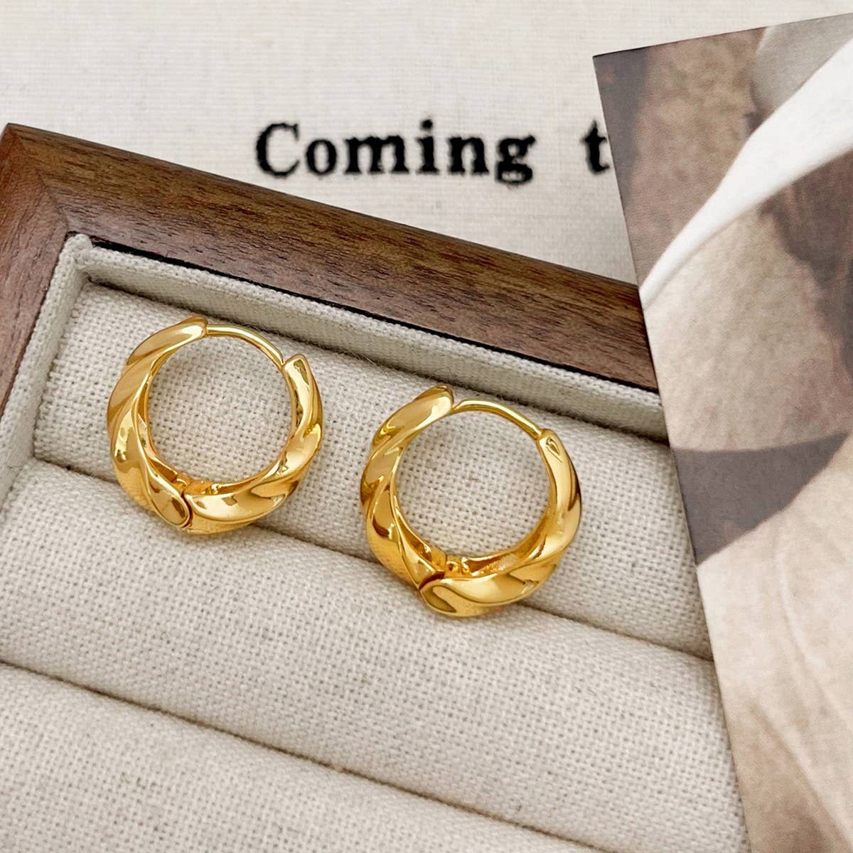 HIGH-GRADE MOBIUS PLAIN HOOP EARRINGS FOR WOMEN