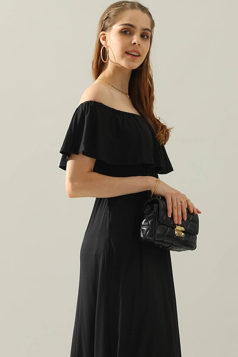 CWDMD818_LAYERED OFF THE SHOULDER MAXI DRESS
