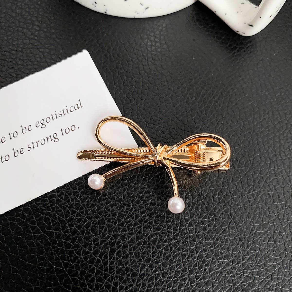 High-end and elegant bow alloy hair clips