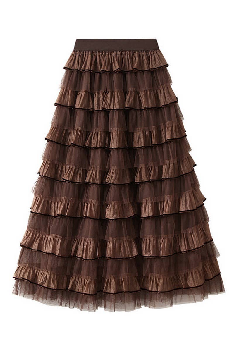 CWBLS0526_LAYERED ORGANZA TIERED MAXI CAKE SKIRT