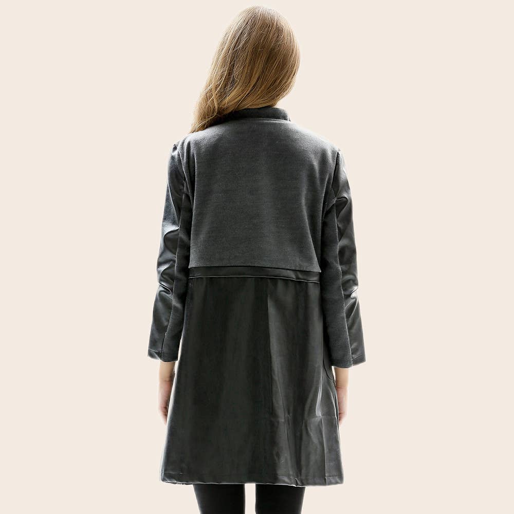 Textured, casual and retro leather jacket