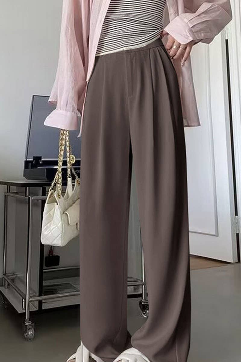 CWBLP00924_NEW AUTUMN HIGH WAIST CASUAL PANTS SUIT PANTS