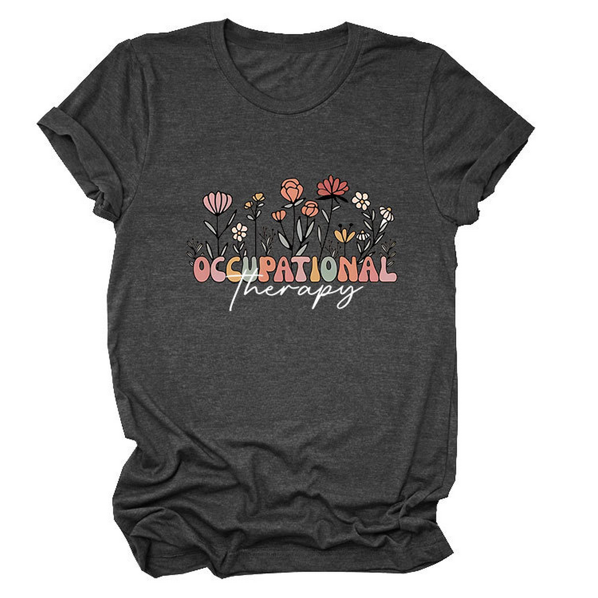 Casual Crew Neck Tee ??Occupational Therapy Theme_CWTTS1531