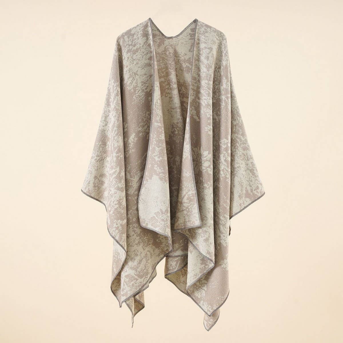 NEW FASHION RETRO FLORAL SLIT SHAWL FOR WOMEN