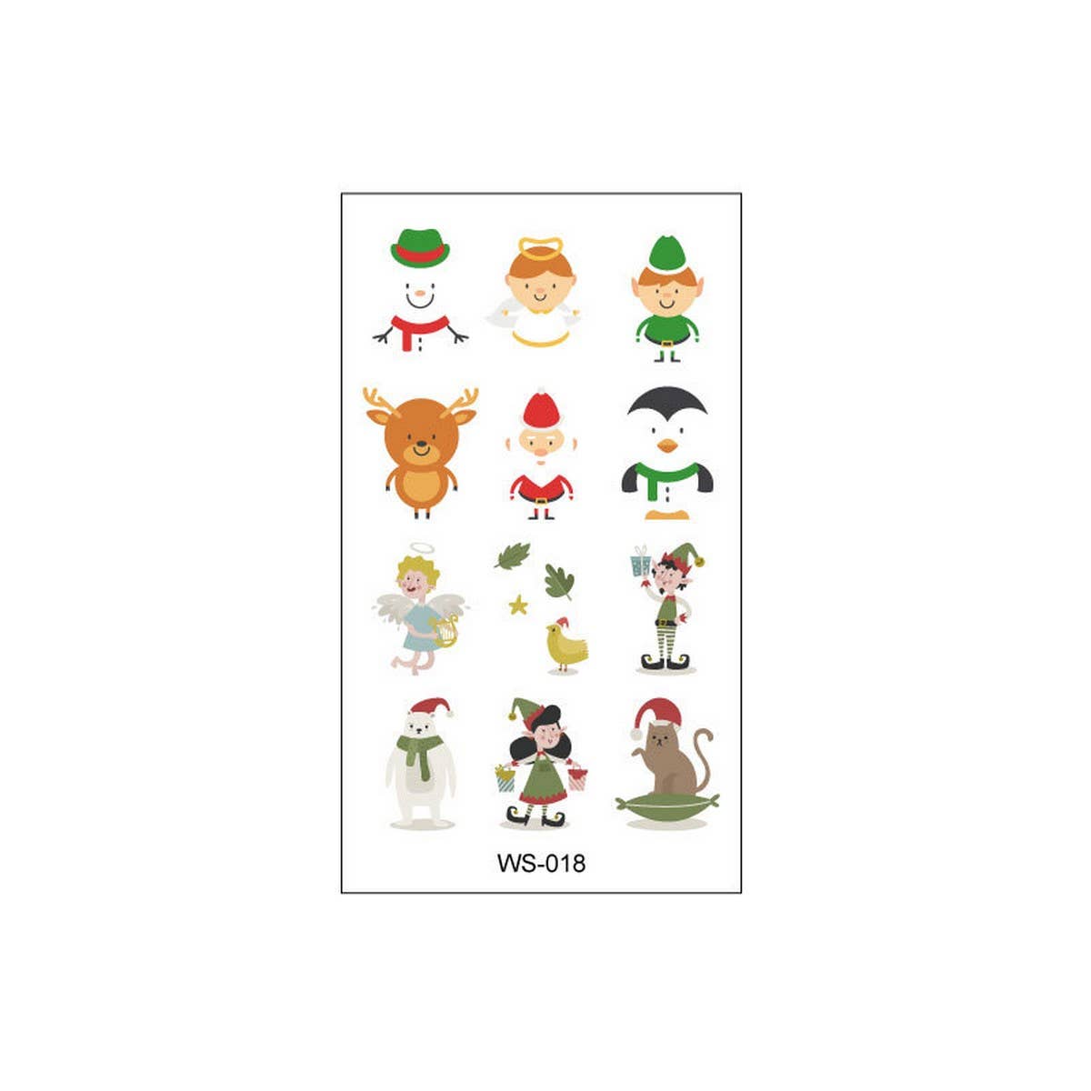 Kids Christmas Candle Tattoos for Holiday Party