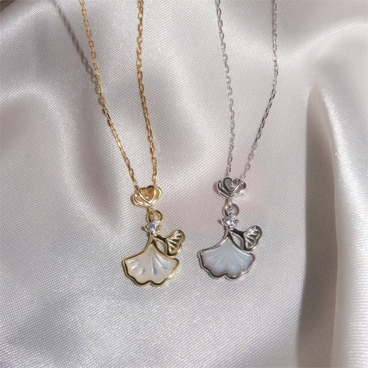 Summer Starfish Conch Pendant Necklace_CWMM5328