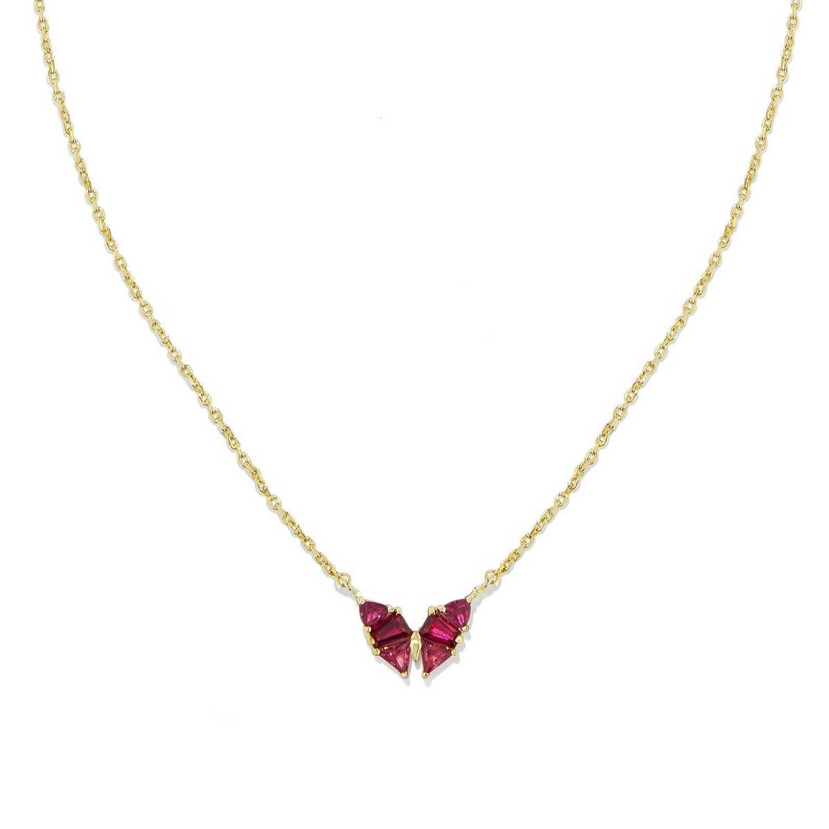 BUTTERFLY TEMPERAMENT VERSATILE ZIRCON NECKLACE_CWMM3752