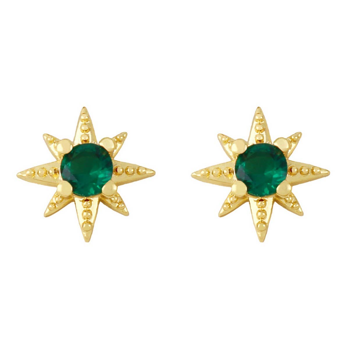 MINIMALIST STAR STUDDED DIAMOND EARRINGS