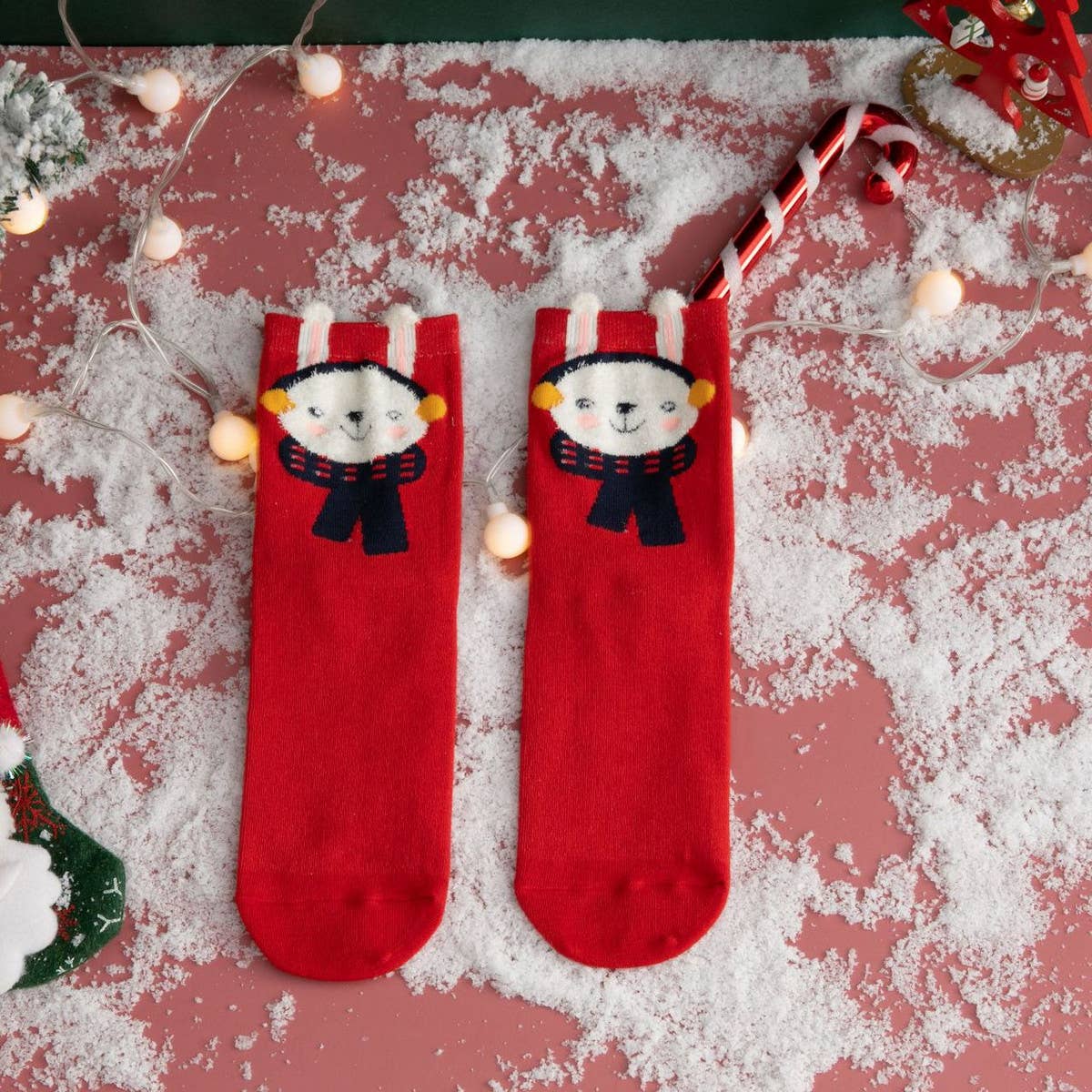 CHRISTMAS SOCKS ELK OLD MAN SOCKS