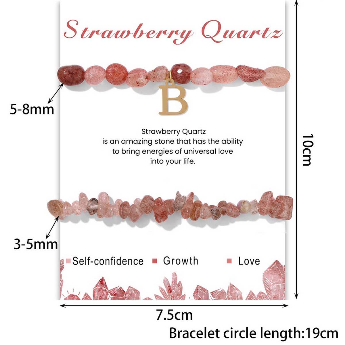 26 LETTERS IRREGULAR PENDANT BRACELET_CWAJE2105