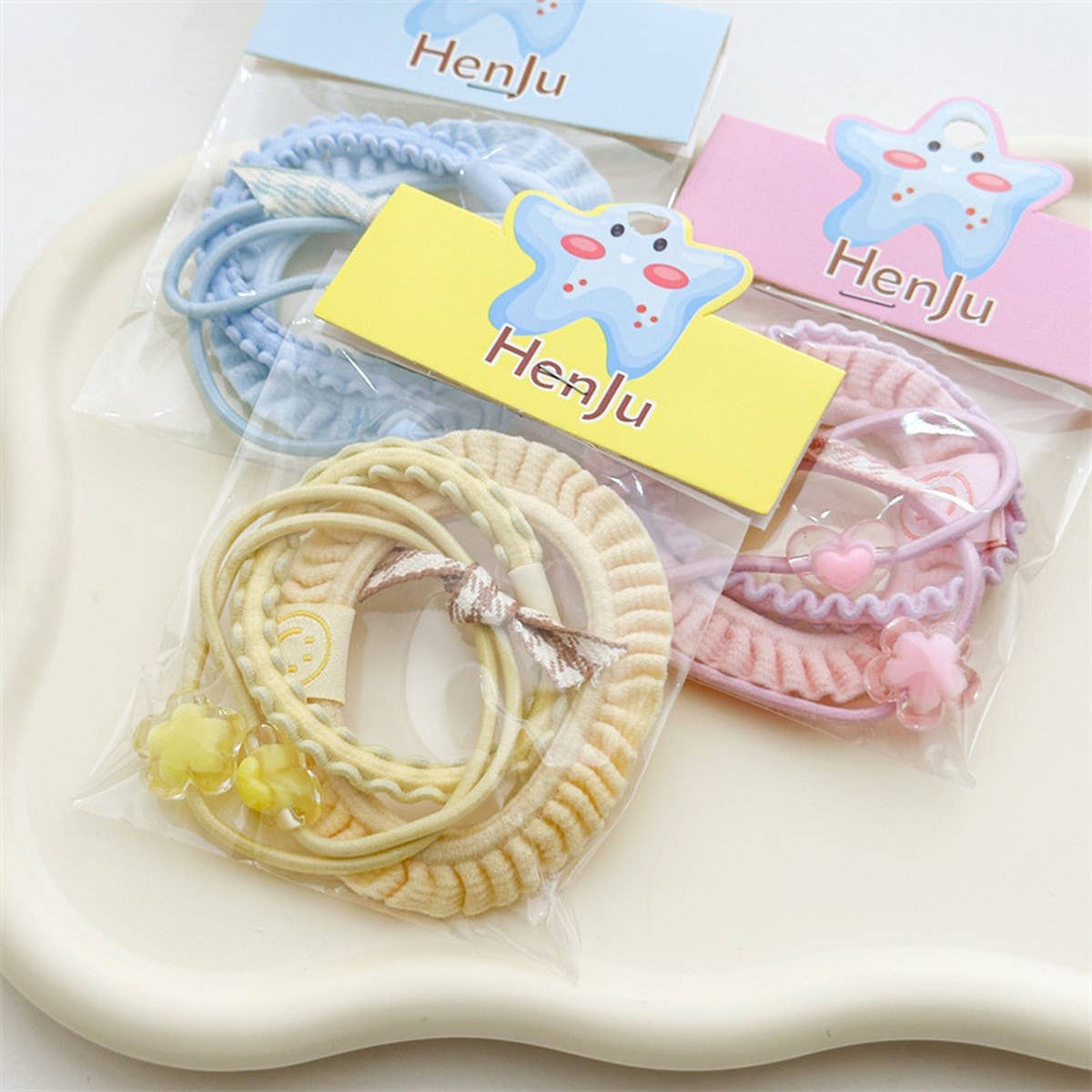 HIGH ELASTIC PONYTAIL HAIR ROPE THREE-PIECE SET_CWAHA1031