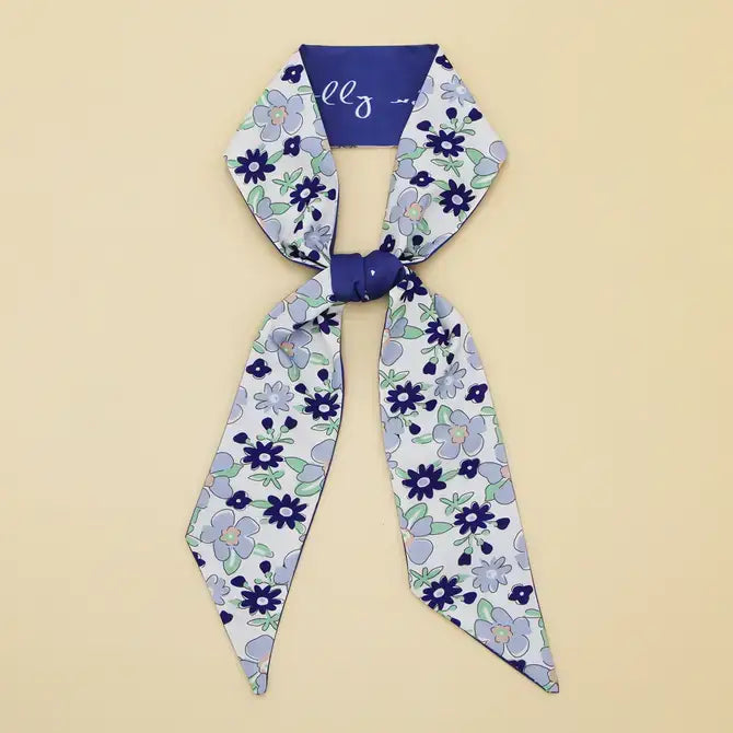 FLOWER PRINT HEAD SCARF