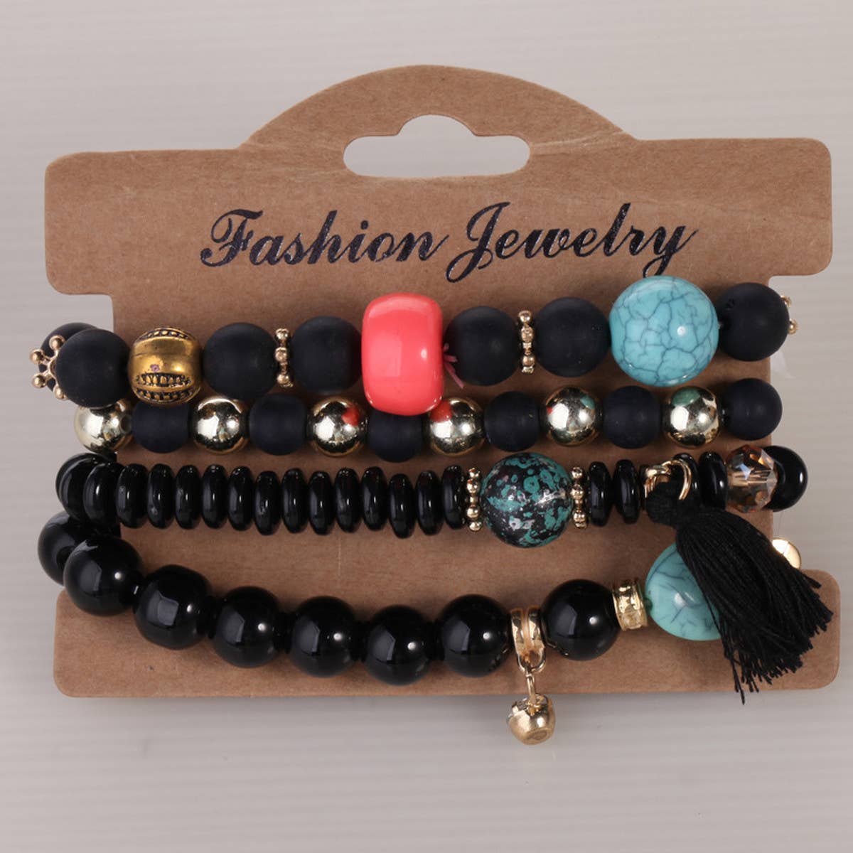 TURQUOISE BRACELET MULTI-LAYER TASSEL BRACELET