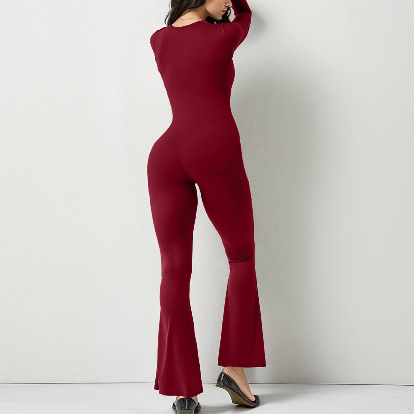 Waist-cinching,hip-lifting,high-elastic jumpsuit