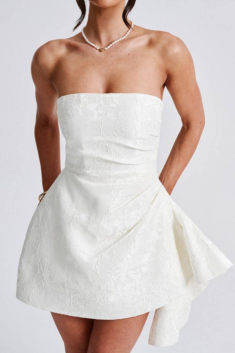 CWDSD7843_SUMMER PARTY LADY STYLE TUBE DRESS