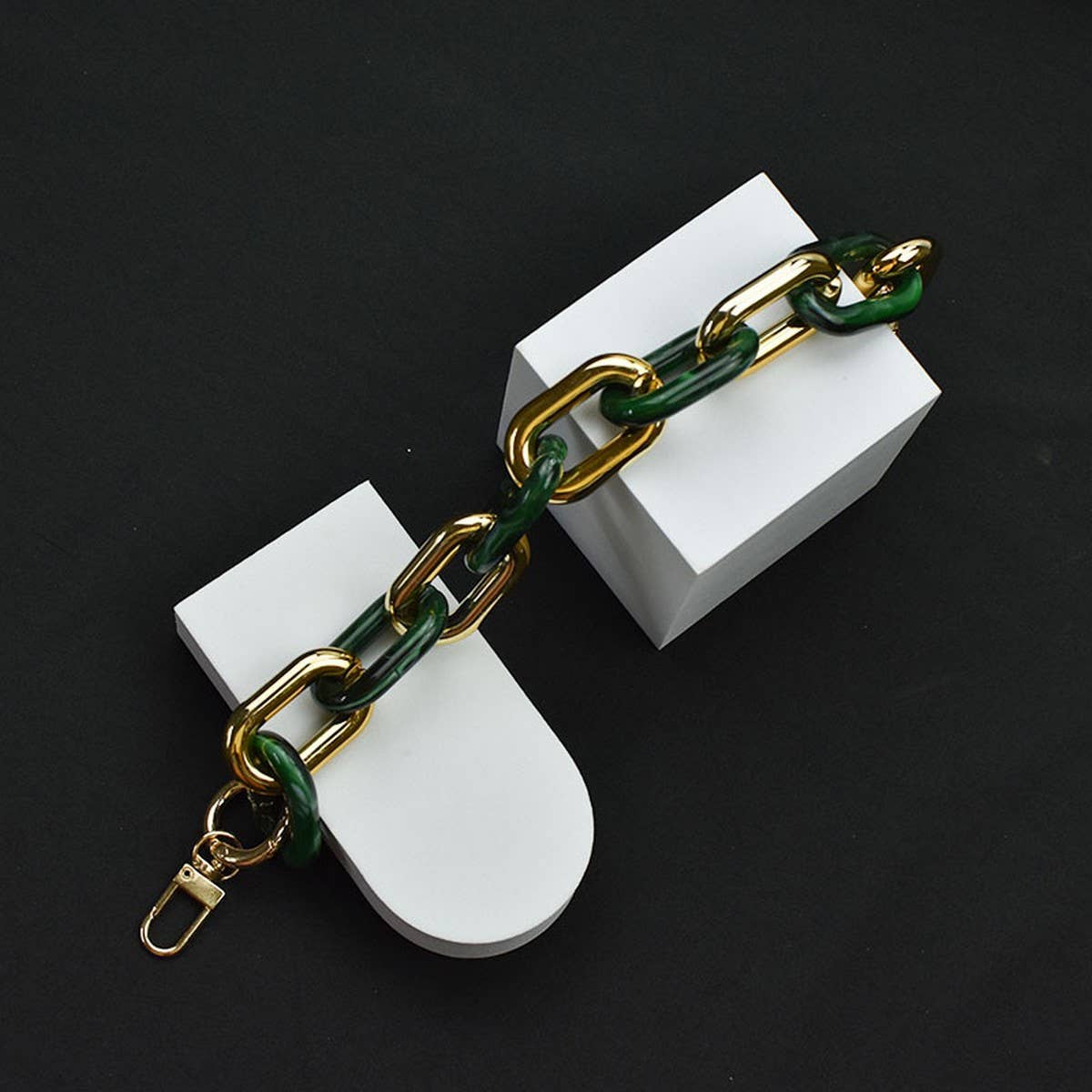 11.81"Acrylic Chain Handle, Multi-color Bag Strap_CWMM5090