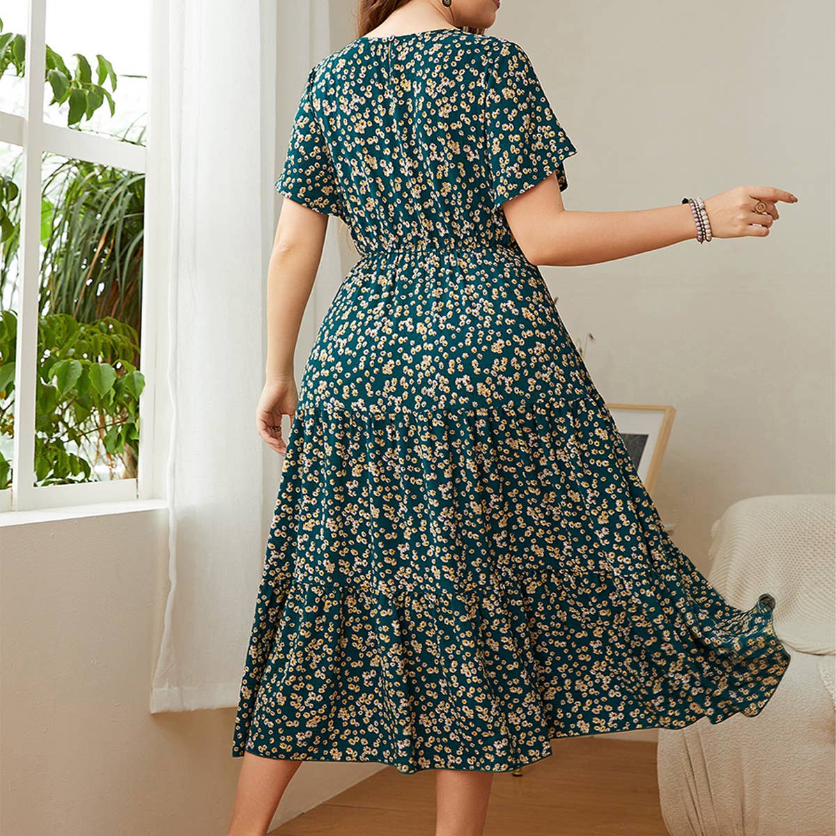 2025 Loose Floral Dress ??Plus Size Casual Fit_CWDMD5961