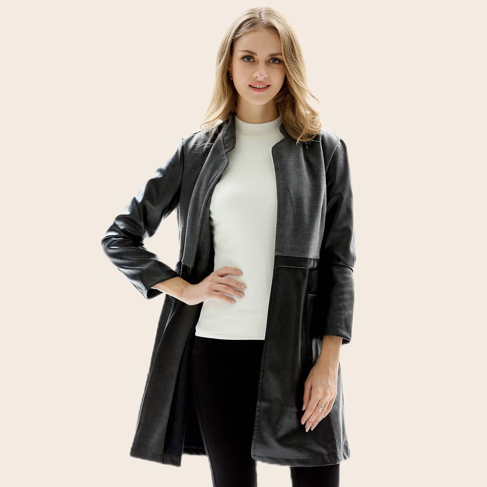 Textured, casual and retro leather jacket